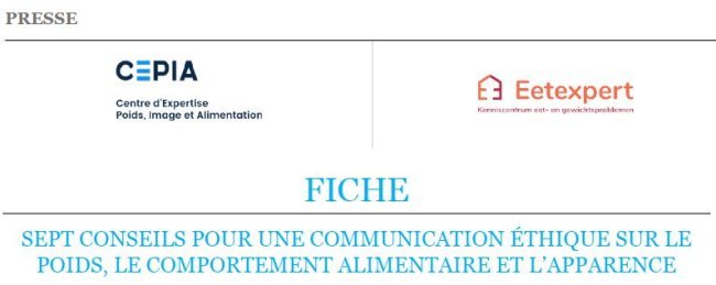 Outil : Presse - conseils pour une communication éthique