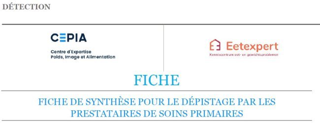 Outil : Fiche de synthèse pour le dépistage par les prestataires de soins primaires