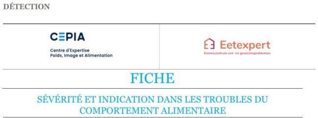 Outil : Sévérité et indication dans les TCA