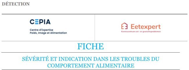 Outil : Sévérité et indication dans les TCA